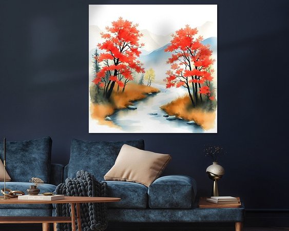 Example of the artwork in a room