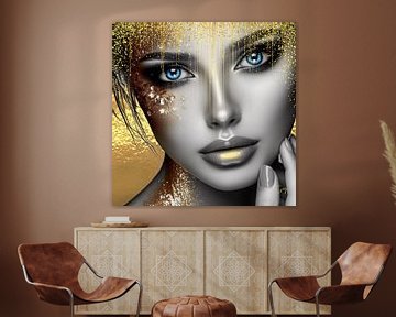 "Radiant Eyes, Golden Glory" by Eveline Cleyman