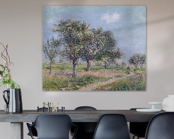 Gustave Loiseau, Appelbomen in bloei in Normandië, 1903 van Atelier Liesjes