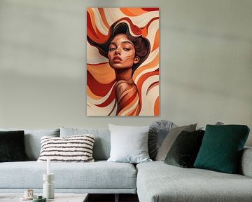 Golven in Amber ii van Studio BB