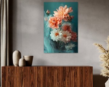 Dahlias in Pastel by Studio BB