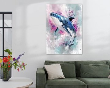 Watercolor whale #whale