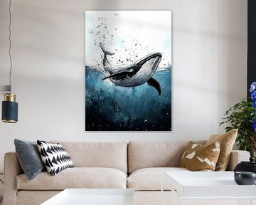 Walvis oceaanleven #walvis van JBJart Justyna Jaszke