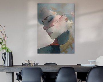 Dream's Gentle Sigh van Abstract Schilderij