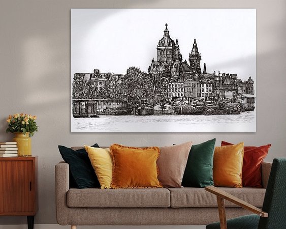 Example of the artwork in a room