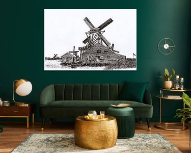 Example of the artwork in a room