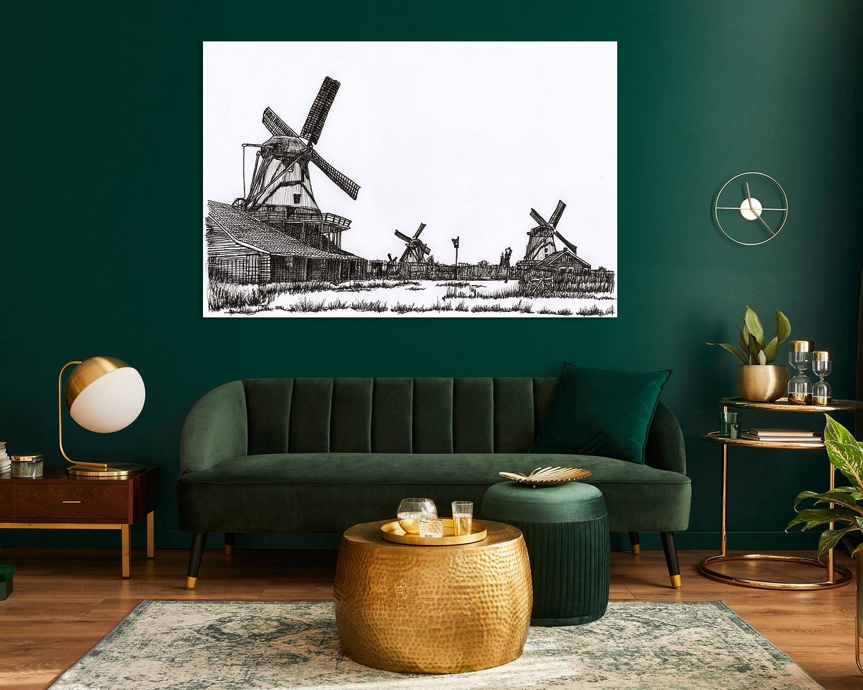 Example of the artwork in a room