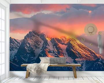 Zonsopkomst in Grand Teton Nationaal Park, Wyoming