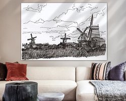 Example of the artwork in a room