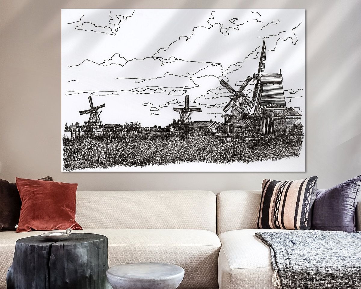 Example of the artwork in a room