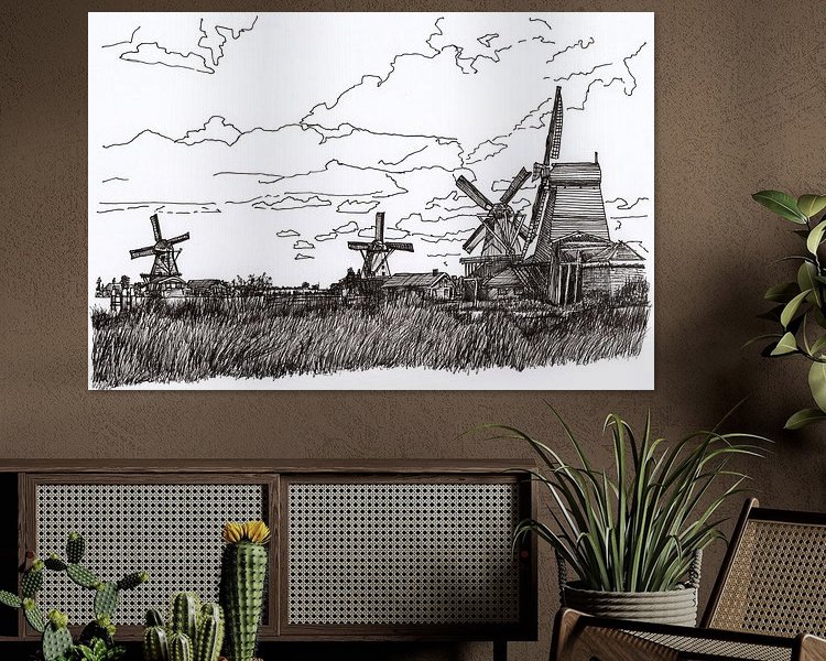 Example of the artwork in a room