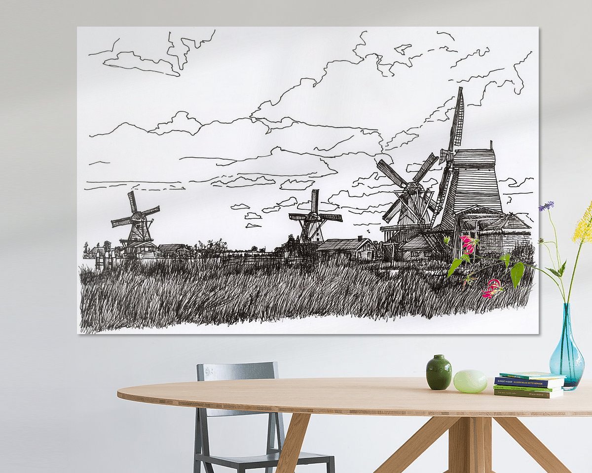 Example of the artwork in a room