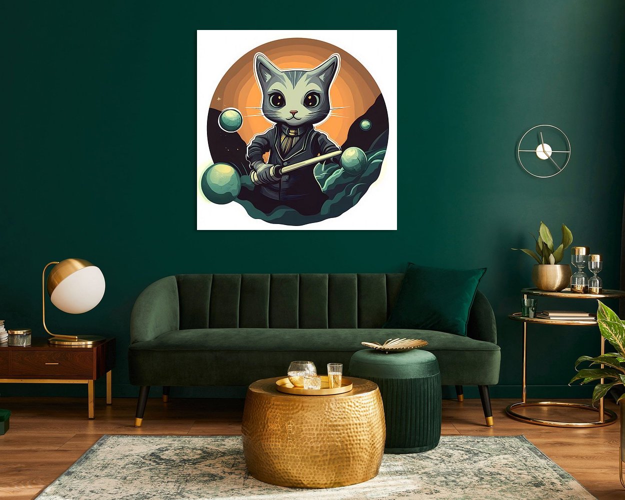 Example of the artwork in a room