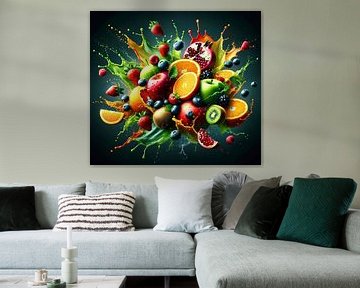 Explosion of fresh fruit by Jonas Weinitschke