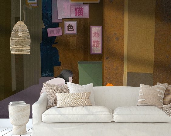 Example of the artwork in a room