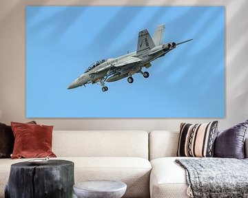 F/A-18F Super Hornet de la marine américaine de la VFA-211 Fighting Checkmates.