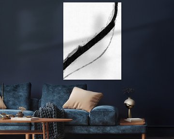 Minimalistisch zwart-wit D2 van Menega Sabidussi