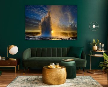 Geysir Strokkur in Island von Ruurd Corpel