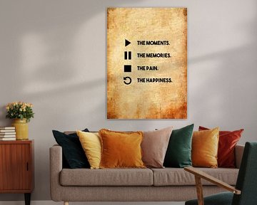 De momenten van het leven Poster van Pus Meong Art