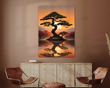 Bonsai Tree Sunset