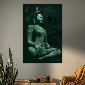 Buddha mit Elefanten