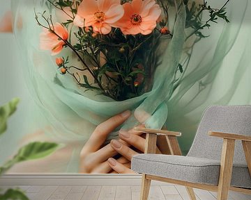 Bloemen in Tule van Studio BB