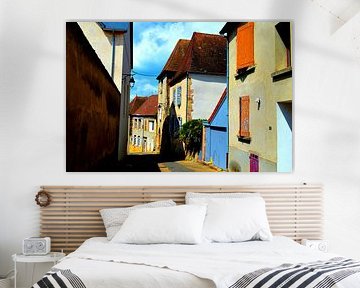 Rue française colorée