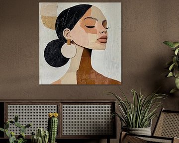 Sereen portret van een vrouw