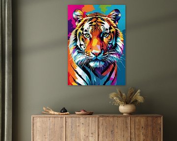 Tijger Pop Art van MIROKKU