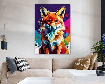 Rode vos Pop Art 3 van MIROKKU