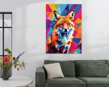 Rode vos Pop Art 4 van MIROKKU