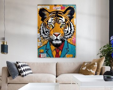 Tijger Abstract van MIROKKU