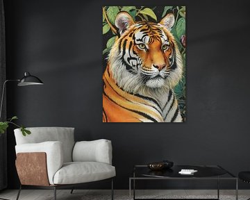 Tiger-Porträt von MIROKKU