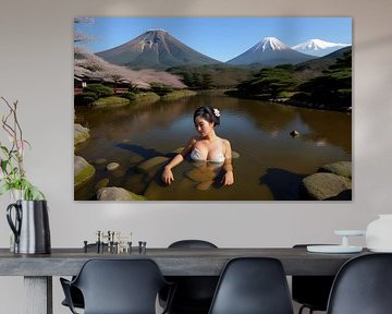 Geisha im Wasser von Egon Zitter