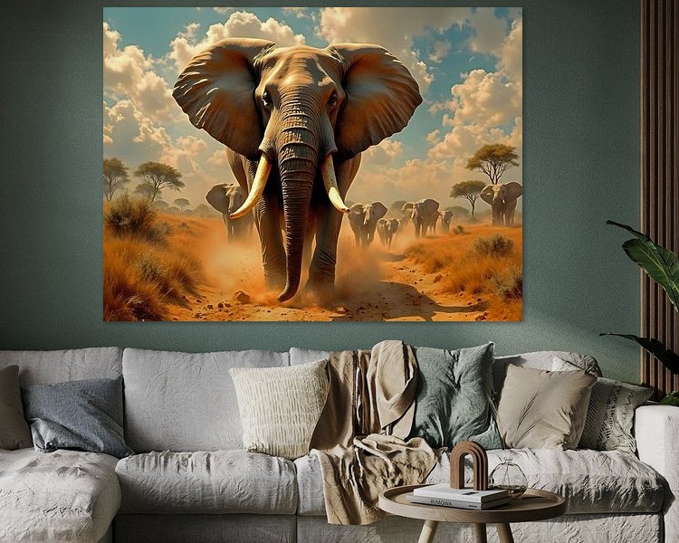 Example of the artwork in a room