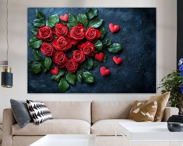 concept Valentijnsdag fotografie zeg het met bloemen van Egon Zitter
