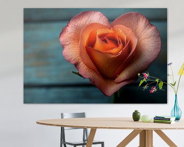 concept Valentine's Day photography rose heart shape
