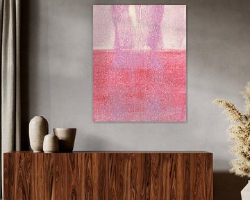 Lila, roze, rood. Abstract patroon. van Dina Dankers