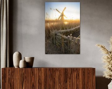 Zonsopkomst boven een klassiek Hollands Landschap