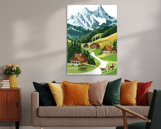 Example of the artwork in a room