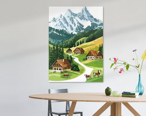 Example of the artwork in a room