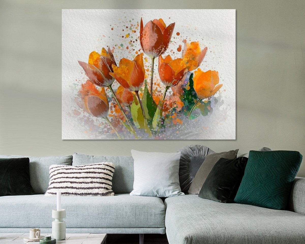 Example of the artwork in a room