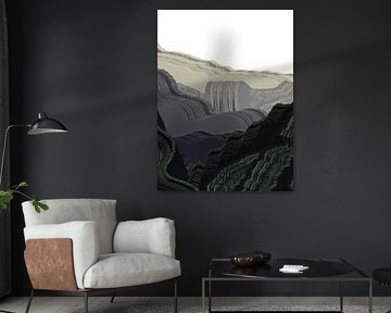 Abstract landscape Simple Illustration by Lupgi Art