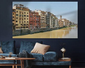 Florence with view of the Ponte Santa Trinita by eric van der eijk