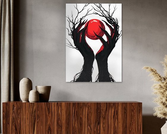 Example of the artwork in a room