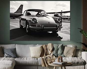 Porsche 911: Een testament van tijdloos design van Jan Keteleer (JanKé): Een reis voorbij het canvas