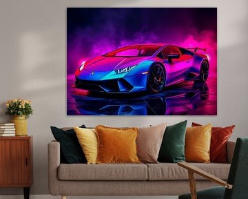 Lamborghini Huracán Blau Neon von MIROKKU