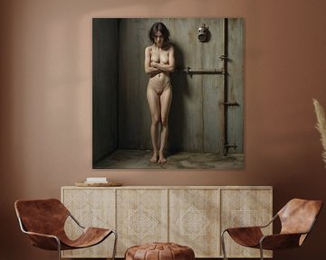 Naakt in Fabriek van The Nudes Gallery