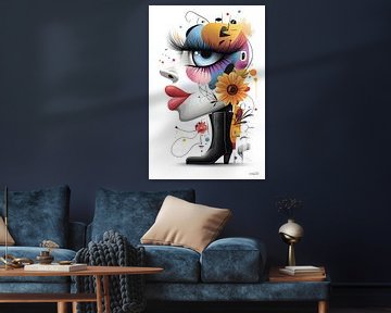 kunstachtige en grappige whimsical karikatuur van Gelissen Artworks