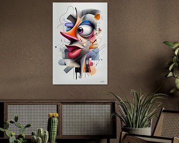 kunstachtige en grappige whimsical karikatuur